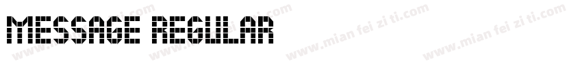 message Regular字体转换